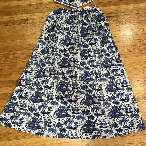 STAUD MYLA DRESS IN BLUE TOILE NWT - Picture 10 of 17
